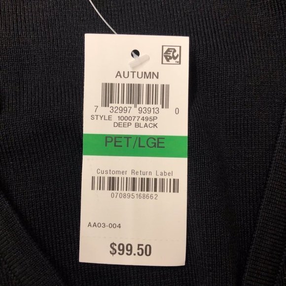 Inc Petite V-Neck Tunic Length Sweater NWT - Picture 13 of 15